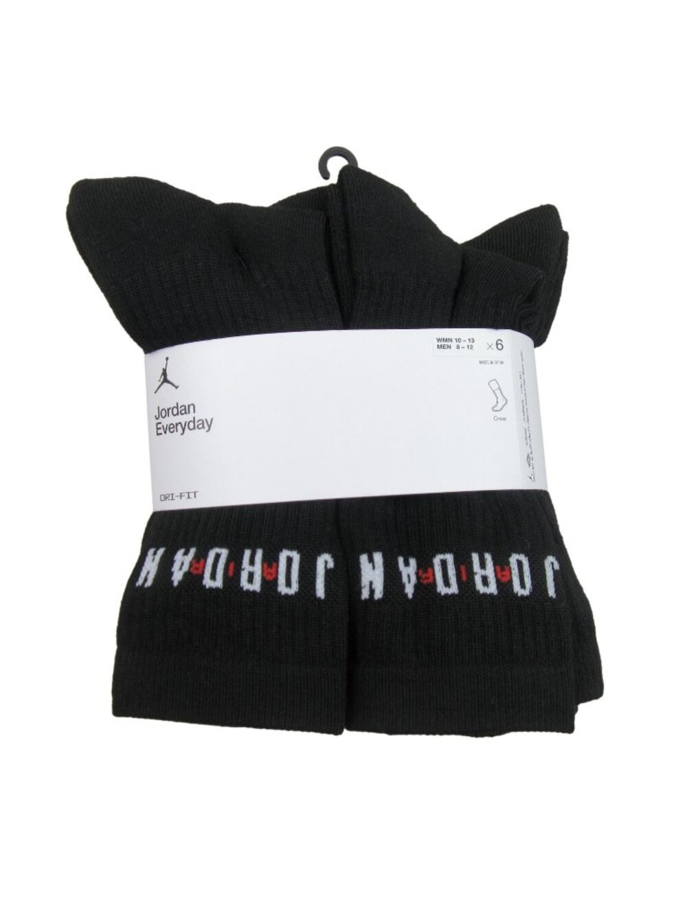 Jordan Everyday Dri-Fit Crew Socks (6 Pairs) Men's Size 8-12 NEW